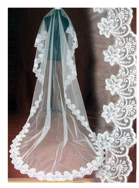 Wedding Bridal Veil 3 Meters 5 Meters Long One Layer Veil Iv