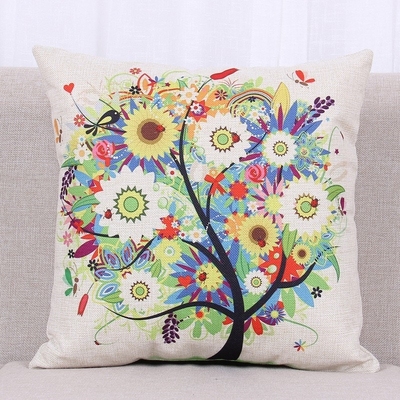 New Creative Pillowcase Soft Decoration Trees Sofa Cushion H