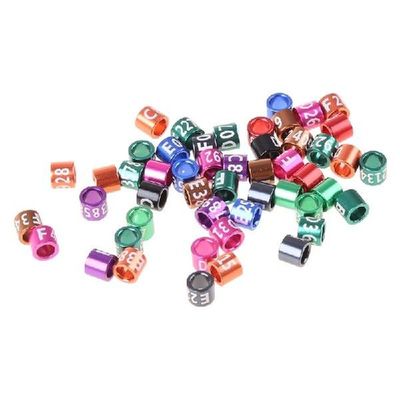50 Pcs Dove Bands Bird Foot Ring Species Identify Training