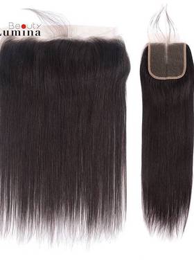 Straight Closure 4x4/13x4 Lace Frontal Hand Tied Human Hair