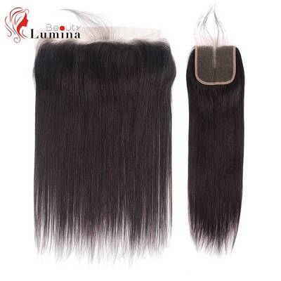 Straight Closure 4x4/13x4 Lace Frontal Hand Tied Human Hair