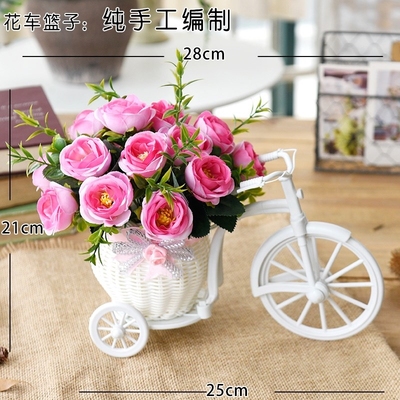 Sitting room simulation silk flower bouquets of dry plastic