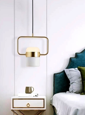 Nordic room side chandelier post modern creative metal rotat