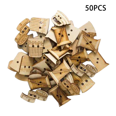 50pcs/set Sewing Theme Crafting Cartoon Fasteners Home