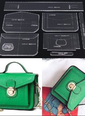 1Set DIY Leathercraft Messenger Bag Acrylic Shoulder Bag