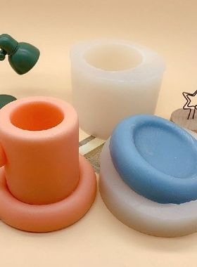 Scented Candle Mold DIY cup coaster Candle Silicone Casting
