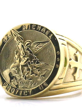 Size 6 To size 15 Mens Cross Saint Michael Protect US 316L