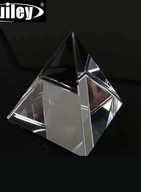 Prism Optical Glass Crystal Pyramid 40mm Height Rectangular