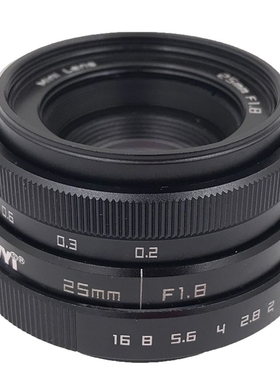 lente para celular 25mm F1.8 Mini CCTV C Mount Wide Angle L