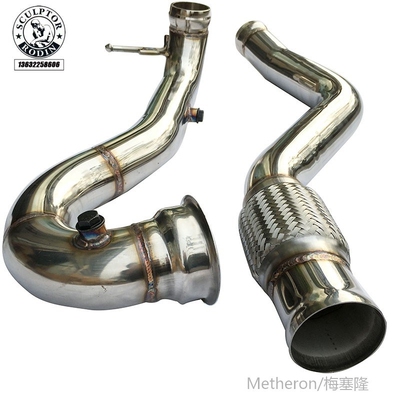 Turbo Catless Downpipe Exhaust for Benz  for AMG A45 cla45 3