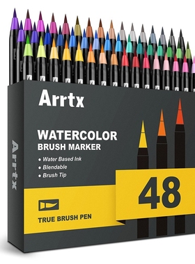 Arrtx 24/48 Colors True Brush Marker Pens Professional Water