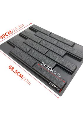 69*49cm Plastic Molds for Concrete Plaster Wall Stone Cement