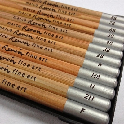 MARCO RAFFINE FINE ART SET OF 12 PIECE SKETCHING PENCILS TI