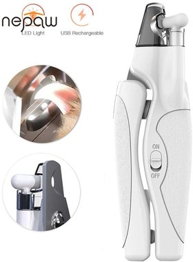 Benepaw Professional Light Dog Nail Clippers File USB Charg