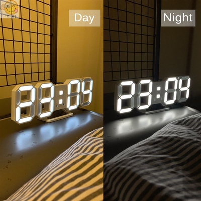 3D LED Wall Clock Modern Design Digital Table Clock Alarm