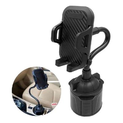 Car Cup Holder Phone Mount Adjustable Gooseneck Stand for