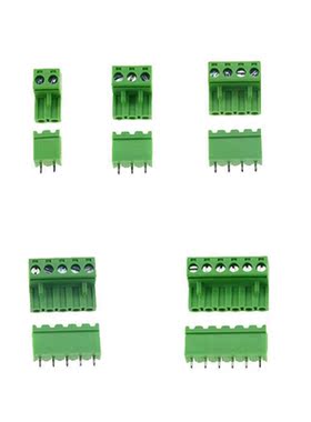 10sets/lot HT5.08 Straight 2 3 4 5 6 pins Terminal plug type