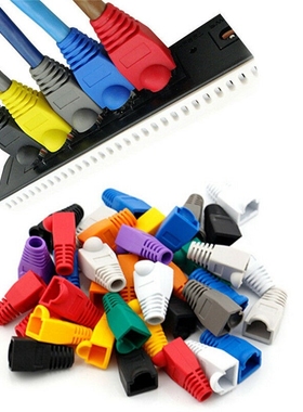 50PCS Modular RJ45 Network Cable Connector Plug Cover Cap c