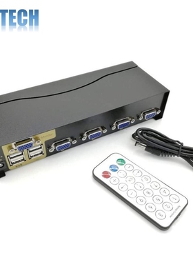 SB VGA KVM Switch,KVM Switch 4-Port VGA 4 in 1 Out Projector