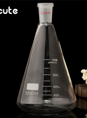 High quality 24/40 1000ml/1L Glass Erlenmeyer Flask Conical