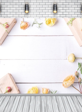 Ktonsdci White Vinyl Wood Backdrop Board Wall Planks Flower