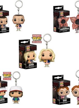 POP Stranger Things Keychain Eleven Dustin Barb Demogorgon K