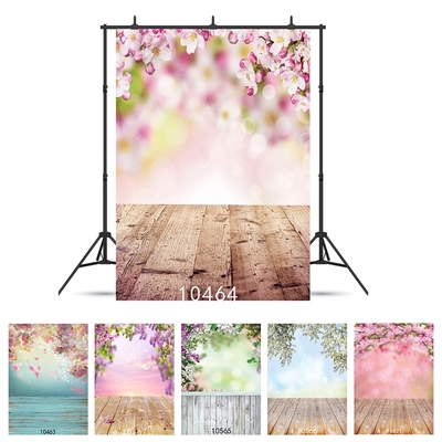 Spring Easter Day Photography Background Flower Bokeh Wall