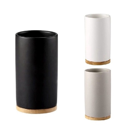 400Ml Ceramic Toothbrush Tumbler, Bathroom Toothbrush Cup