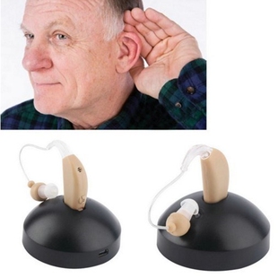 Rechargeable ear hearing aid mini device ear amplifier