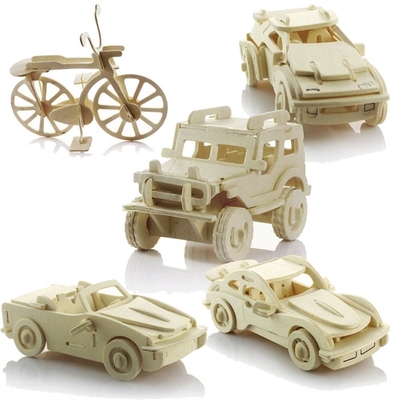 On sale Kids educational 3D Wooden Puzzle Toys Assembly Supp