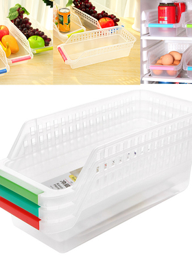 1pcs Freezer Refrigerator Organizer Trays Bins Pantry