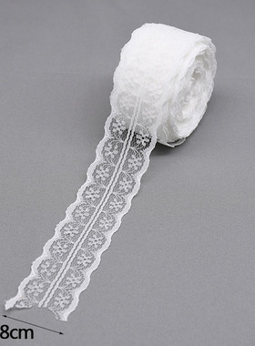 10yard White Lace Ribbon Roll Lace Fabric Trim  Wedding Birt