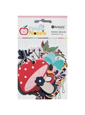 CRZCrafter 67pcs Printed Paper Diecuts Shapes Foil Design F