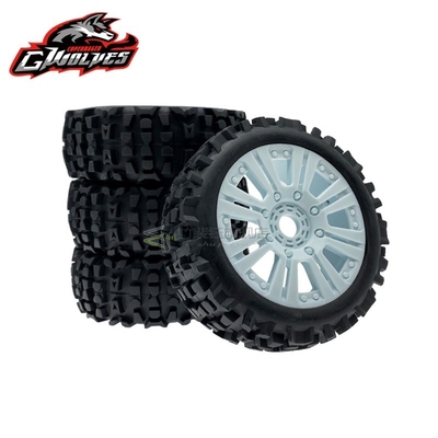 4pc  1/8 RC Buggy Scale Truck Off-Road Tyre Banner Wildernes