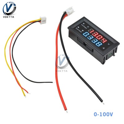 Mini 5 Wire M4430 Digital Voltmeter Ammeter DC 100V 200V 10A