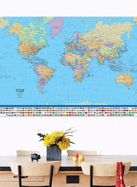 Political Map Of The World Miller Projection 5 Size Maxi Po