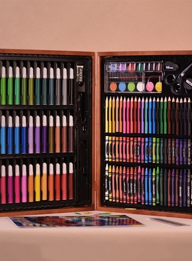 148pcs Color Pencil Color Markers Pencils Crayons Oil Pastel