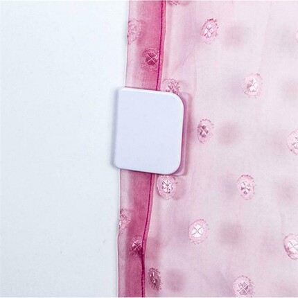 2pcs 5.0*4.5cm Adhesive Shower Curtain Clips Anti Splash Spi