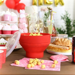 The Original Microwave Popcorn Maker Silicone Popcorn Bucket