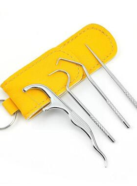 Toothpick Set Metal Steel Cleaning Tooth Flossing Portable