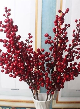 1 pick Red Berry Picks Christmas decoration party orgament
