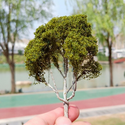 miniature  Simulated Wire Tree  Vegetation Material for Mili
