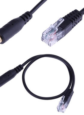 1pcs 31cm 3.5mm Audio Jack Female to Male RJ9 Plug Adapter