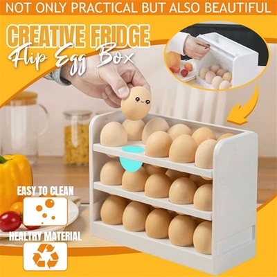 Fridge Flip Egg Box Kitchen Refrigerator Egg Dumpling