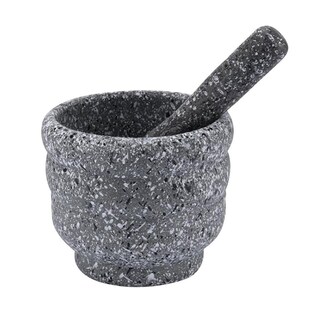 LARGE GRANITE PESTLE AND MORTAR SPICE HERB CRSHER GRINDER GR