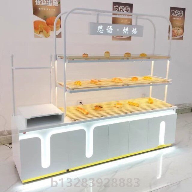 面包柜面包展示柜中岛柜边岛柜蛋糕模型柜烘焙店货架新款厂家直销