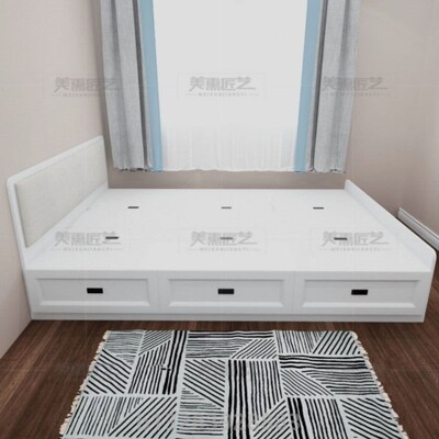 榻榻米多功能储物床1米1.3m1.4m儿童床小户型1.5米1.8m双人收纳床