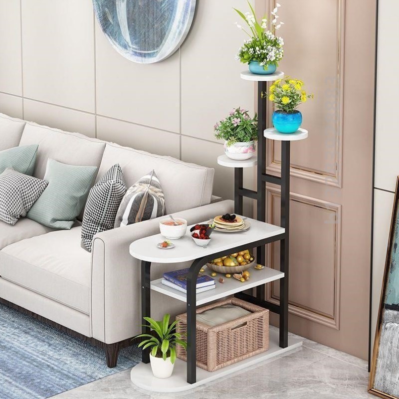 客厅沙发边几放花盆鱼缸花架置物架室内客厅花架客厅沙发隔断花架