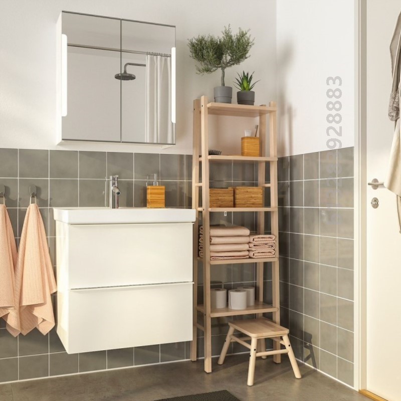 三层五层架实木架浴室专用防水霉架长方形书架置物架