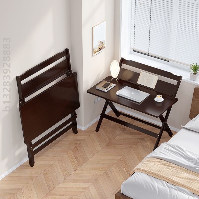 可折叠儿童学习桌免安装学生家用寝室写字桌简易课桌楠竹耐用